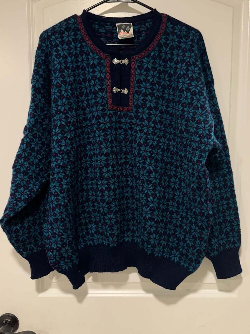 Vintage Dale of Norway Fair Isle Wool Sweater Nordic Ski Grandpacore Men’s L